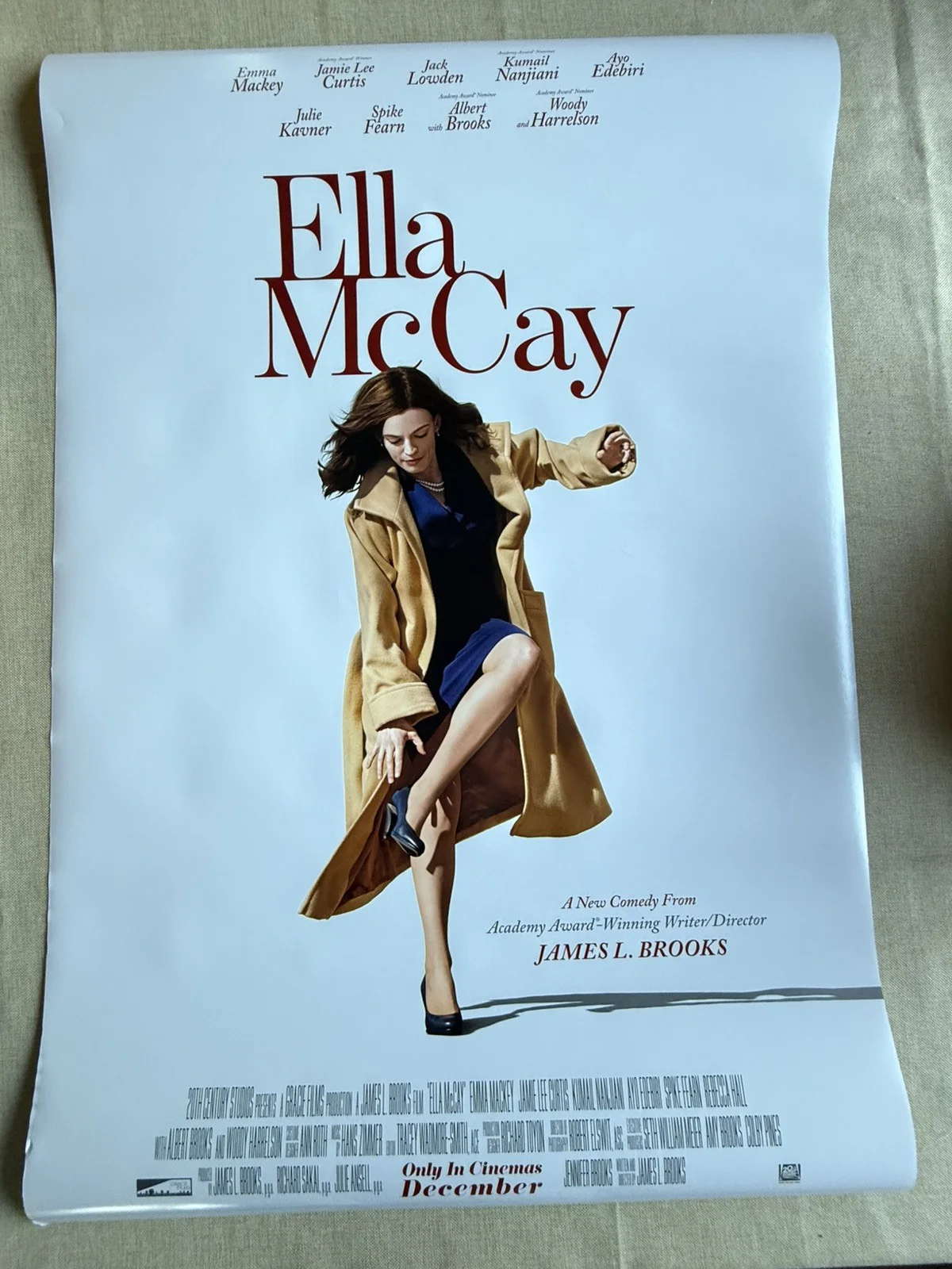 Ella McCay Original UK Cinema 1sheet Poster Mint Condition Latest Version Rare, image 3