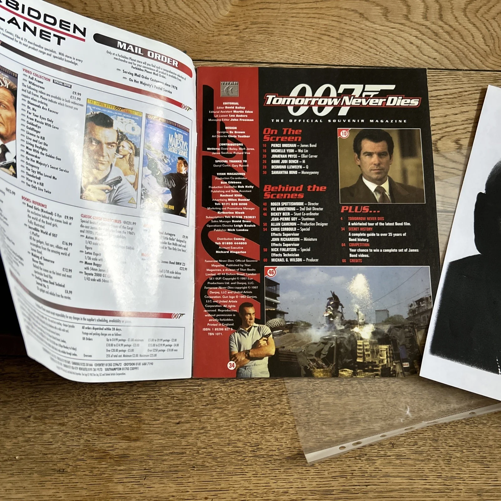Souvenirmagazin GB 1997 | JAMES BOND 007 - TOMORROW NEVER DIES | Pierce Brosnan, изображение 2