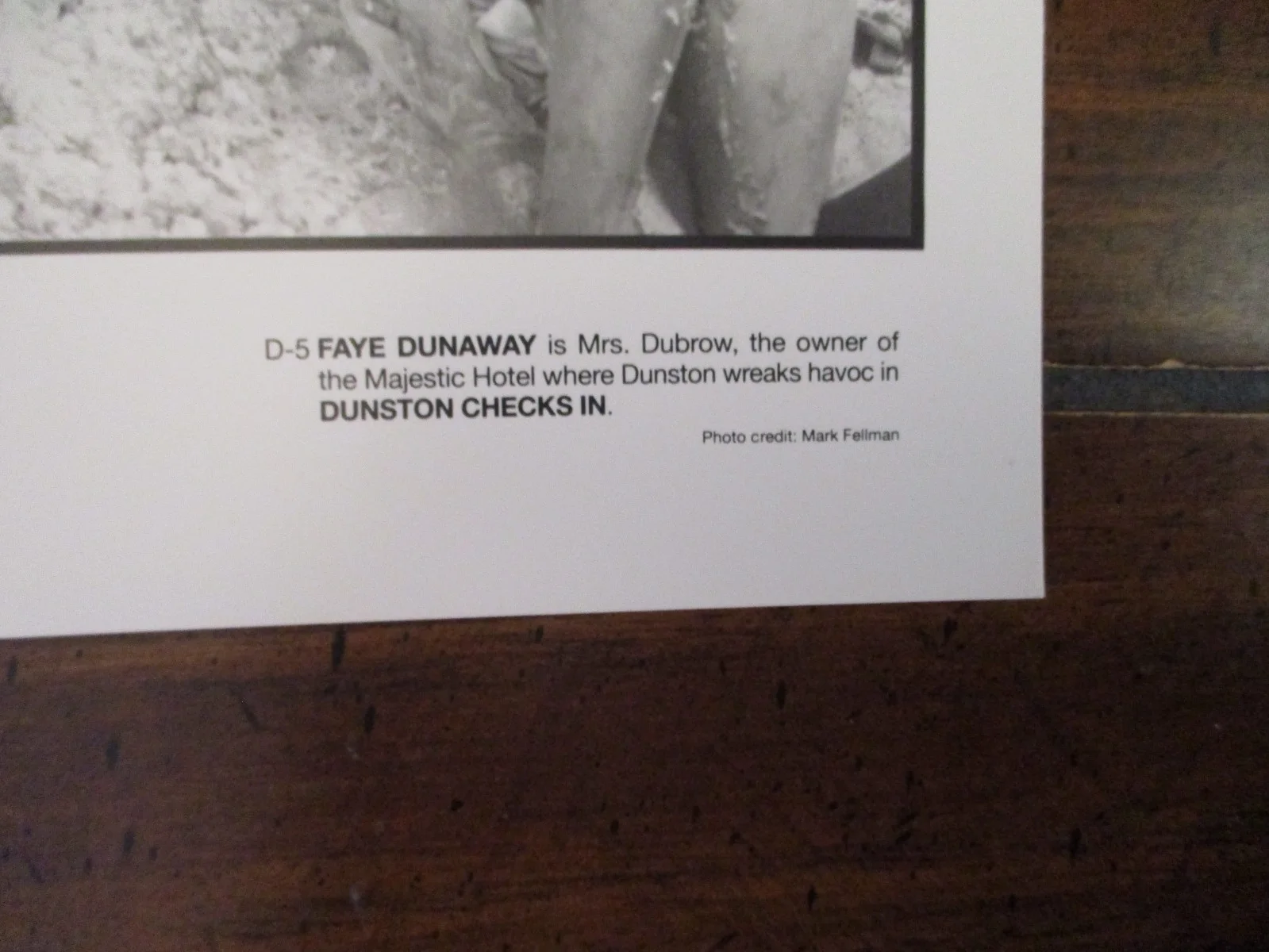 Kaye Dunaway ("DUNSTON CHECKS IN") 1996 10 x 8 Black and White Press Photo, изображение 3