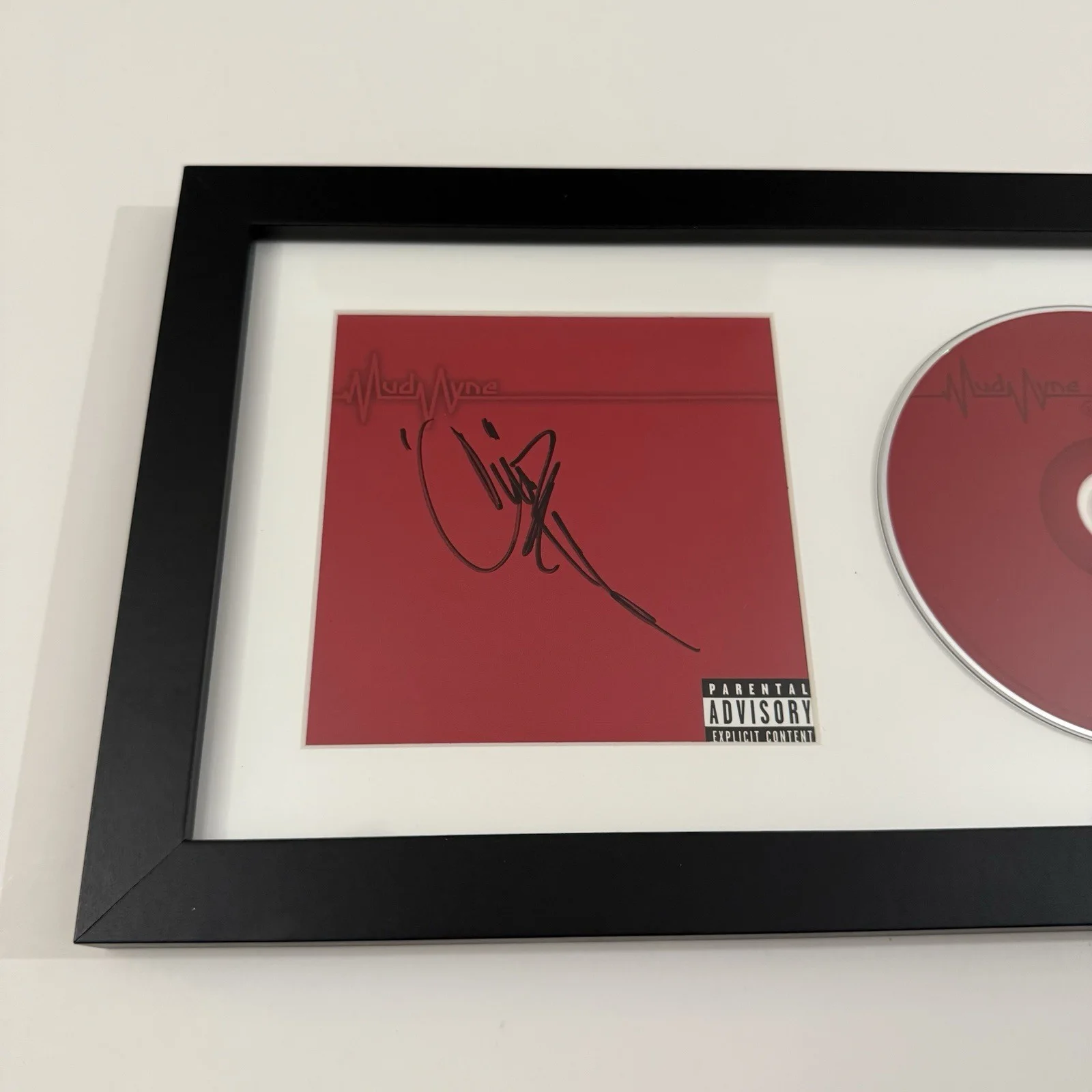 CHAD GREY MUDVAYNE SIGNED FRAMED THE BEGINNING OF ALL THINGS TO END CD JSA COA, image 2