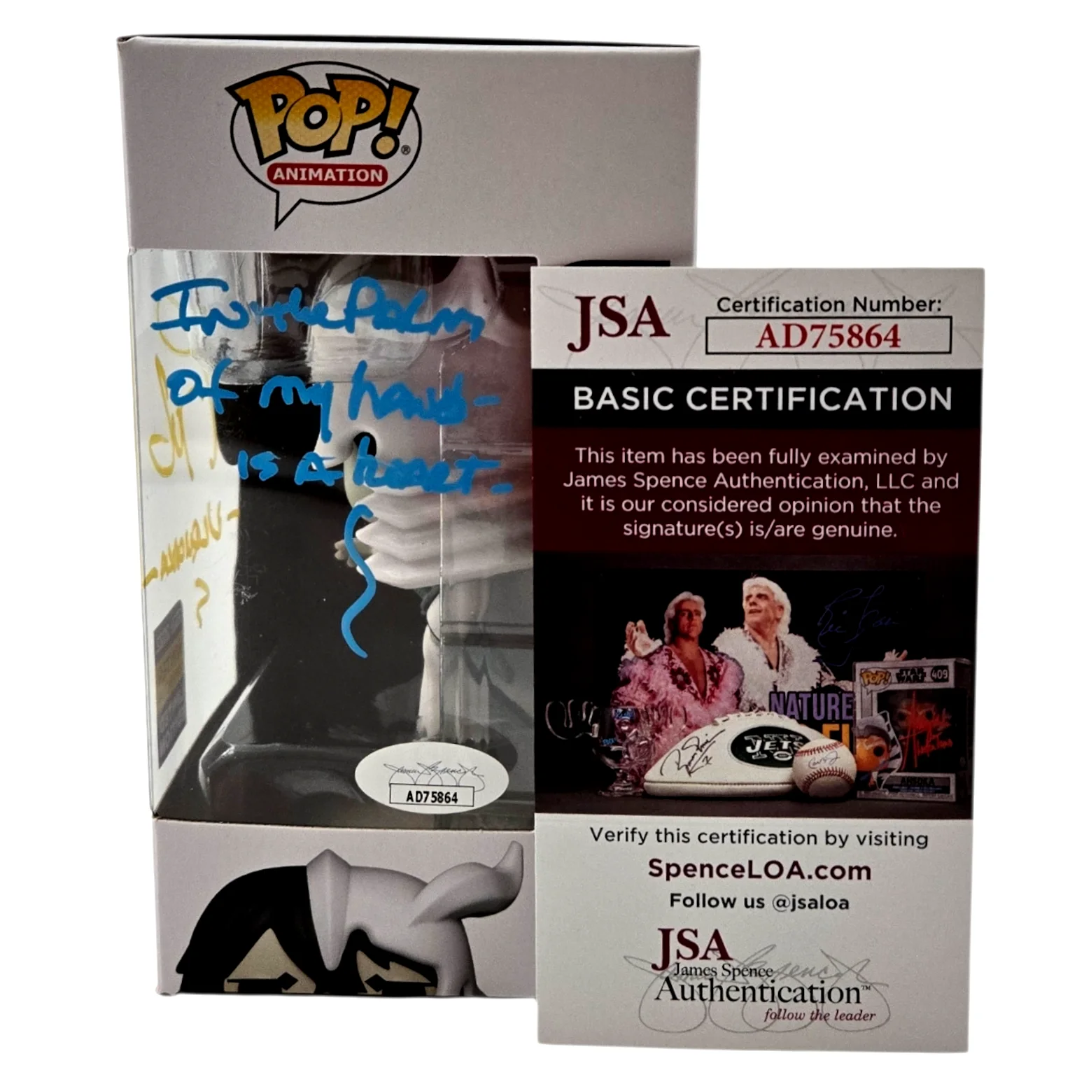 Tony Oliver — Ulquiorra Signed Funko Pop Tony Oliver Bleach Autograph #1182 Anime JSA COA 864, изображение 3