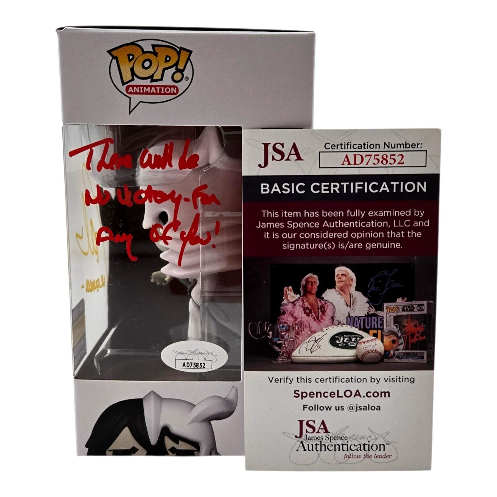 Tony Oliver — Bleach Ulquiorra Signed Funko Pop Tony Oliver Autograph #1182 Anime JSA COA 852, image 3