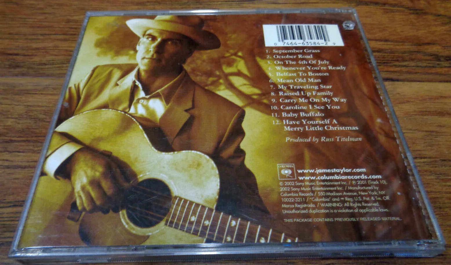 JAMES TAYLOR *SIGNED* OCTOBER ROAD CD VGC USED, image 4