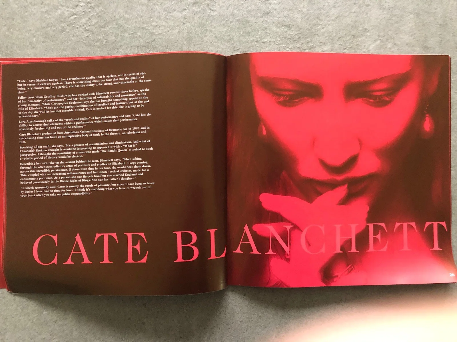 Cinema/Press Pack - Elizabeth - Cate Blanched & Joseph Fiends Movie Collectable, image 5