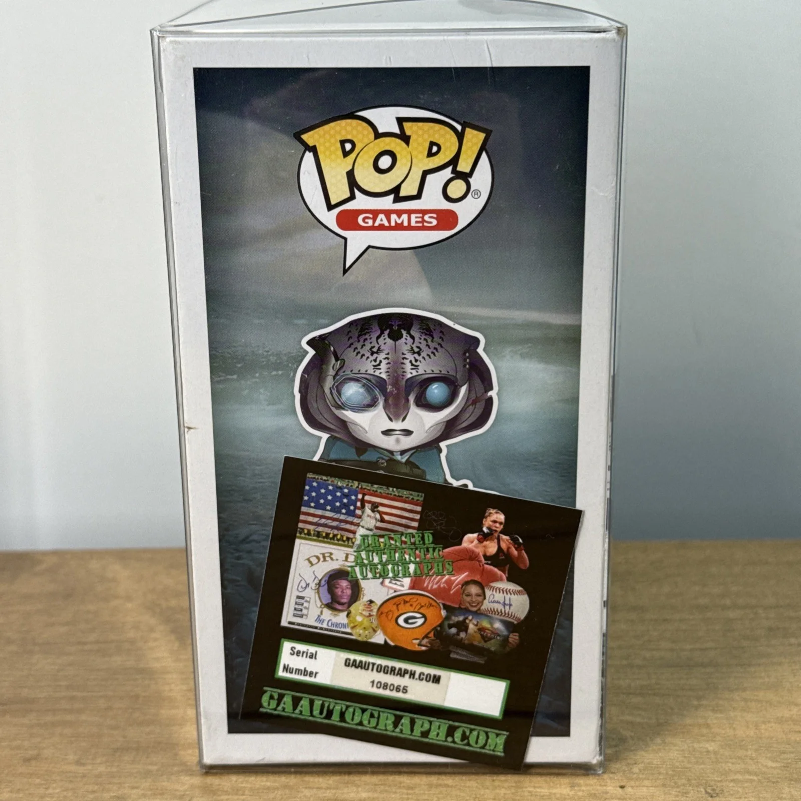 NYASHA HATENDI — Nyasha Hatendi Signed Funko Pop "MASS EFFECT #190 Jaal COA Hologram, изображение 5