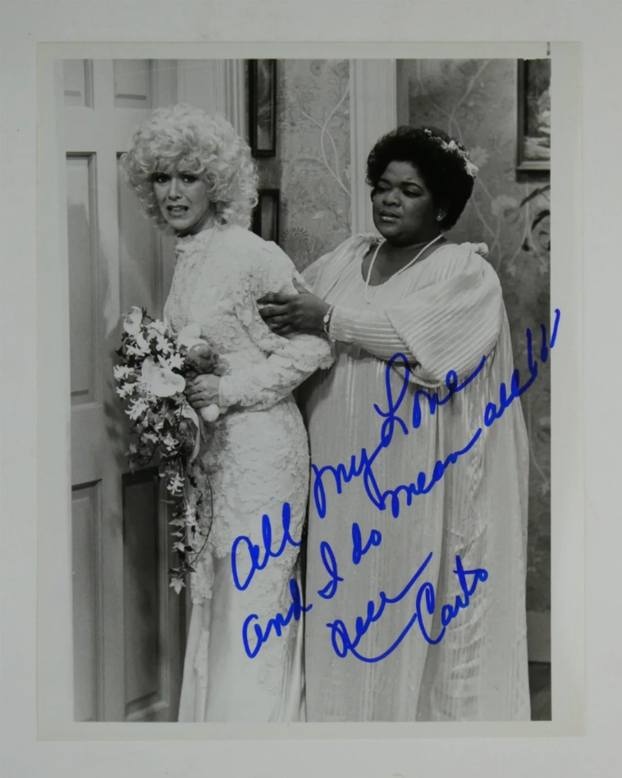 Nell Carter — Nell Carter Signed B&W 7x9 Promo Photo Halted At The Alter Autographed