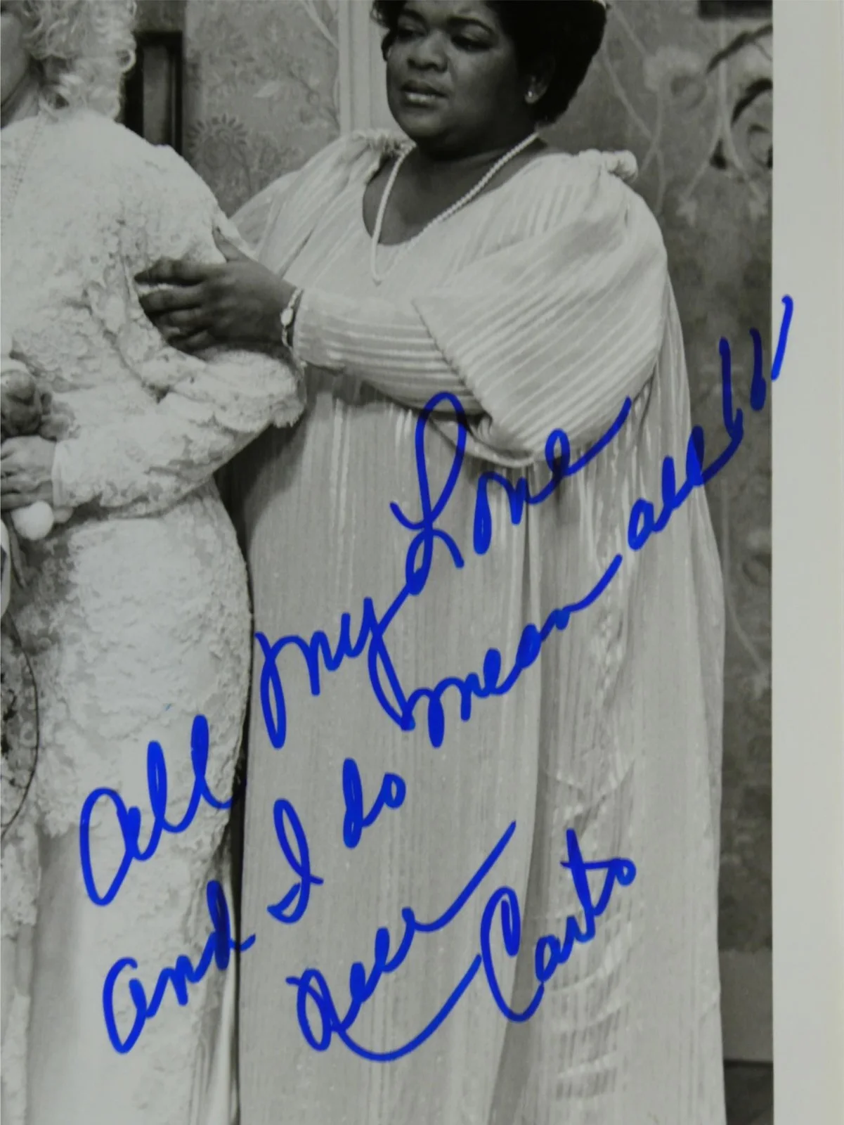 Nell Carter — Nell Carter Signed B&W 7x9 Promo Photo Halted At The Alter Autographed, изображение 2