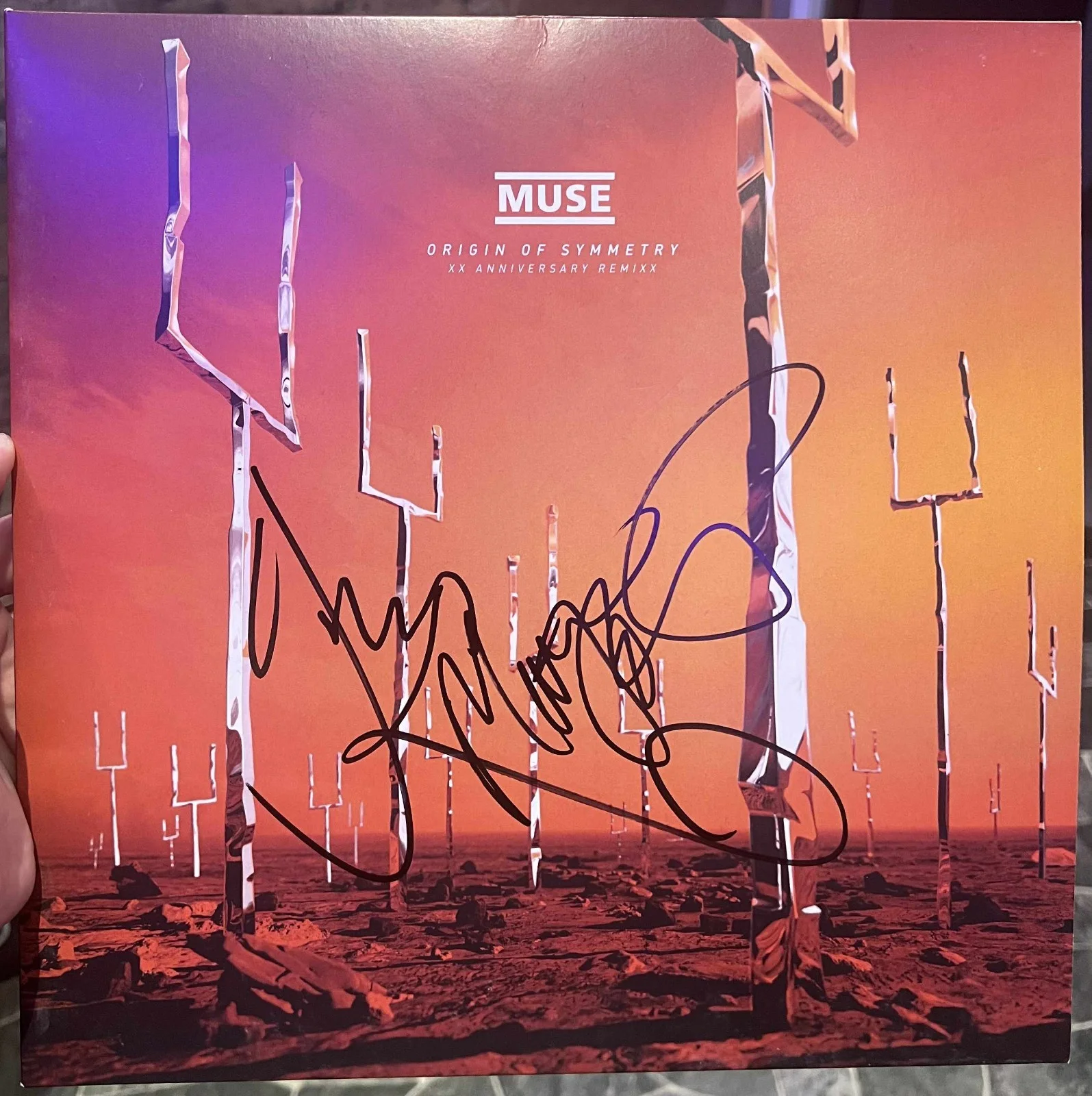 Muse Muse The Origin Of Symmetry Signed Autographed Album Vinyl Record LP w/COA, изображение 3