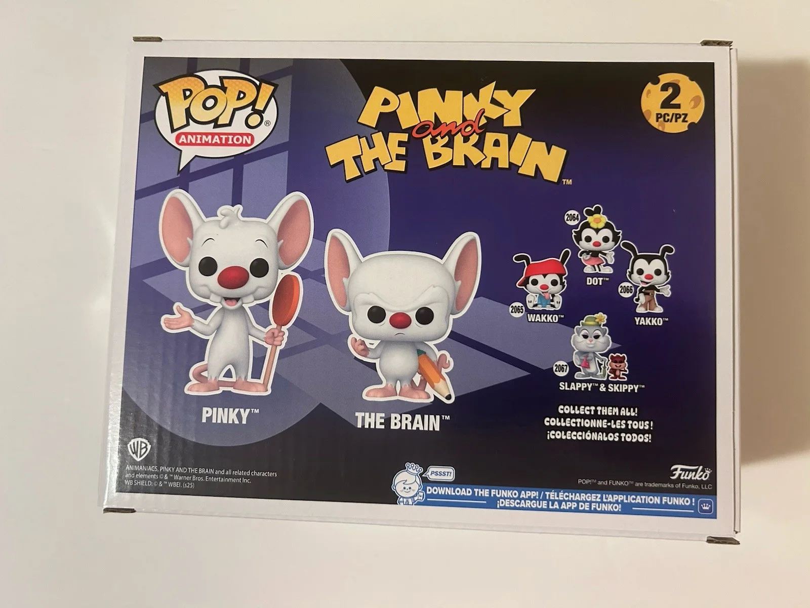 Rob Paulsen — Rob Paulsen Signed Pinky And The Brain Funko POP! 2-Pack Vinyl Autograph COA, изображение 3
