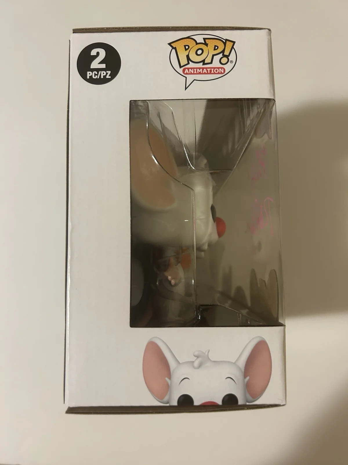 Rob Paulsen — Rob Paulsen Signed Pinky And The Brain Funko POP! 2-Pack Vinyl Autograph COA, изображение 4