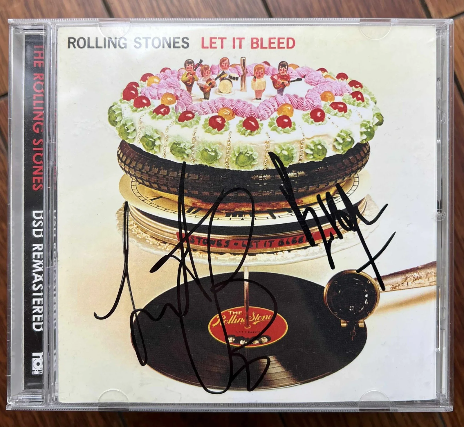 The Rolling Stones Let It Bleed Charlie Watts Bill Wyman Signed Record CD w/COA, изображение 4