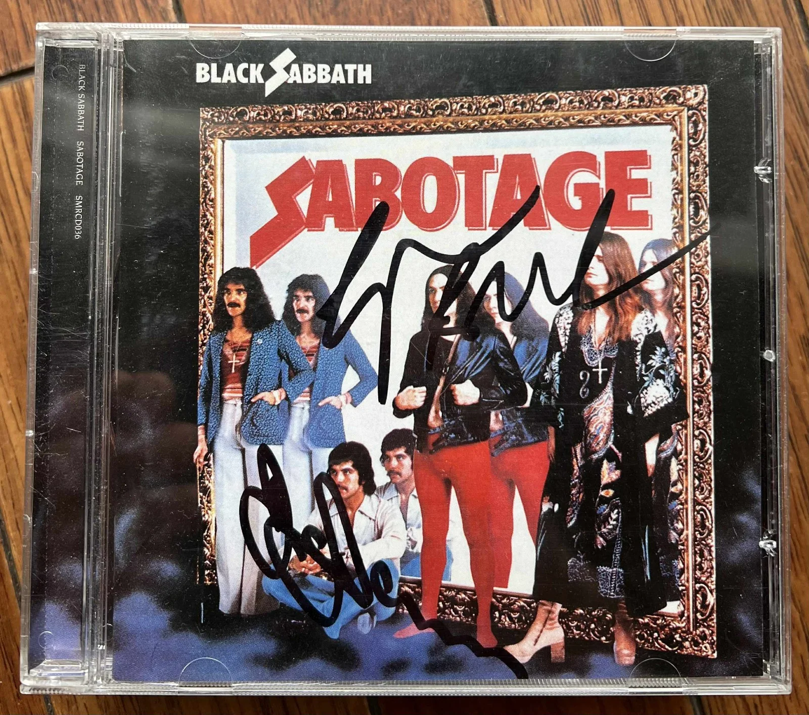 Black Sabbath Sabotage Tony Iommi Signed Autographed Album Record CD w/COA, image 4