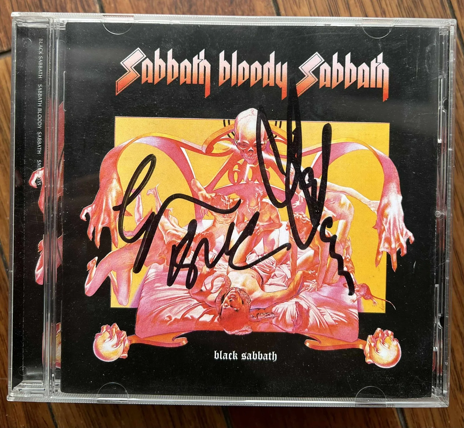 Black Sabbath Sabbath Bloody Sabbath Tony Iommi Signed Album Record CD w/COA, изображение 4