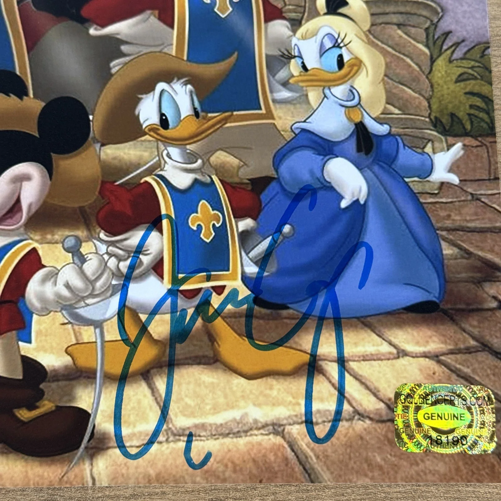 Jim Cummings — Jim Cummings Signed 8x10 Photo Mickey, Donald, Goofy, 3 Musketeers Disney w/COA, изображение 3