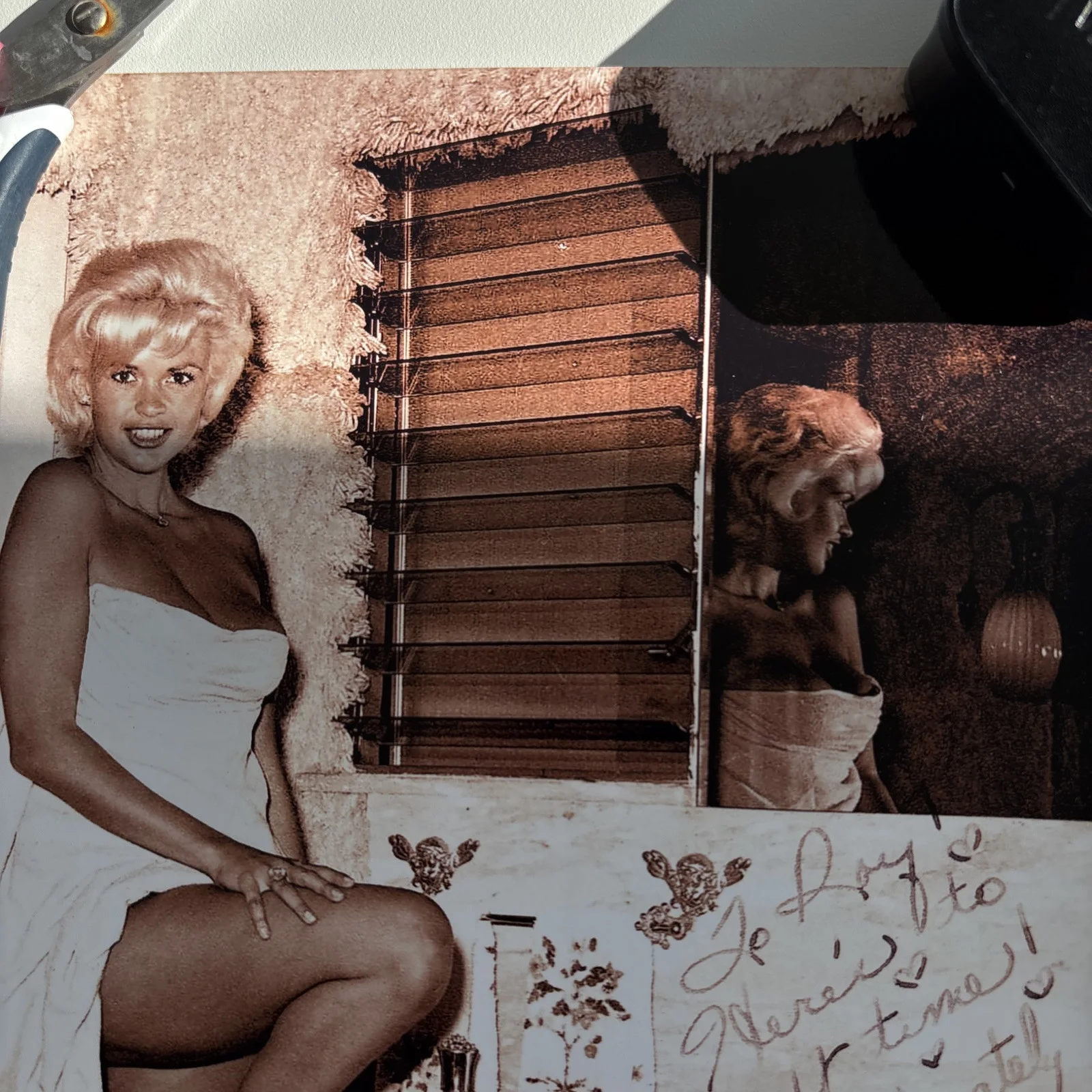 Jayne Mansfield Print Vintage A4 Reprint Of Signed Original, image 4