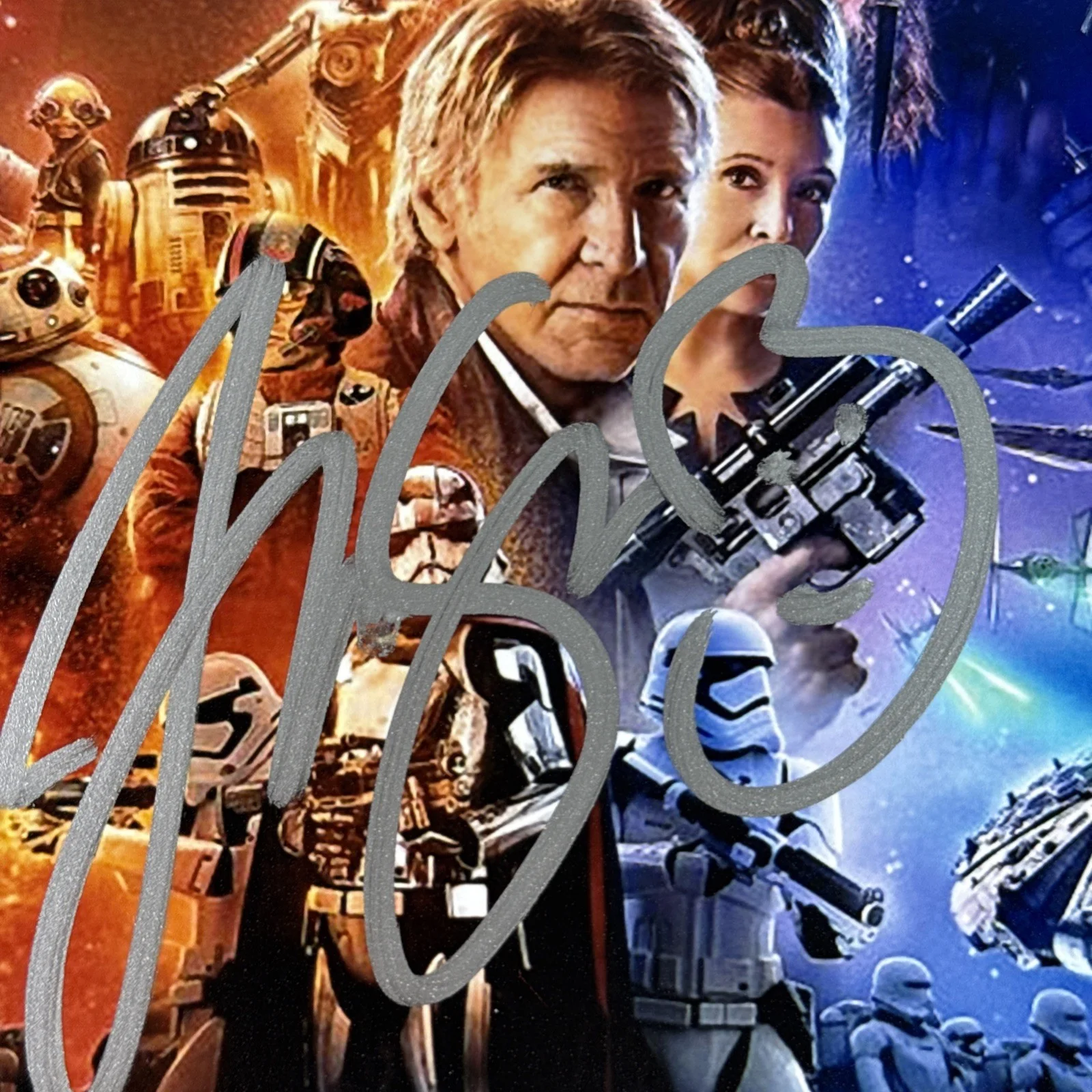 Daisy Ridley, John Boyega, Joonas Suotamo — Ridley, Boyega & Suotamo Star Wars The Force Awakens Signed Photo 8x10 w/COA, изображение 2