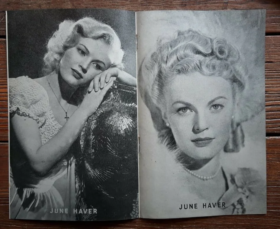 Booklet 8 pages, 50s (210x135mm) - JUNE HAVER - A Rising Star of Stage & Screen, изображение 3
