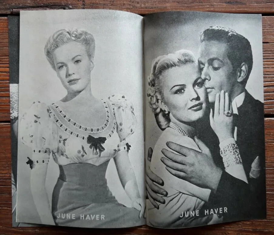 Booklet 8 pages, 50s (210x135mm) - JUNE HAVER - A Rising Star of Stage & Screen, изображение 4