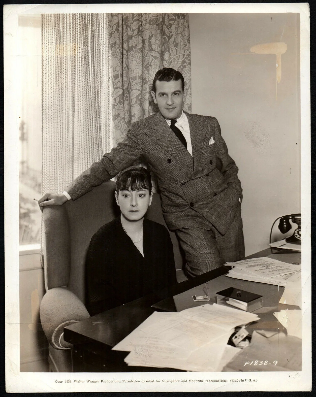 DOROTHY PARKER & ALAN CAMPBELL 1934 & 1936 Screenwriters 2 10x8 STILLS, изображение 3