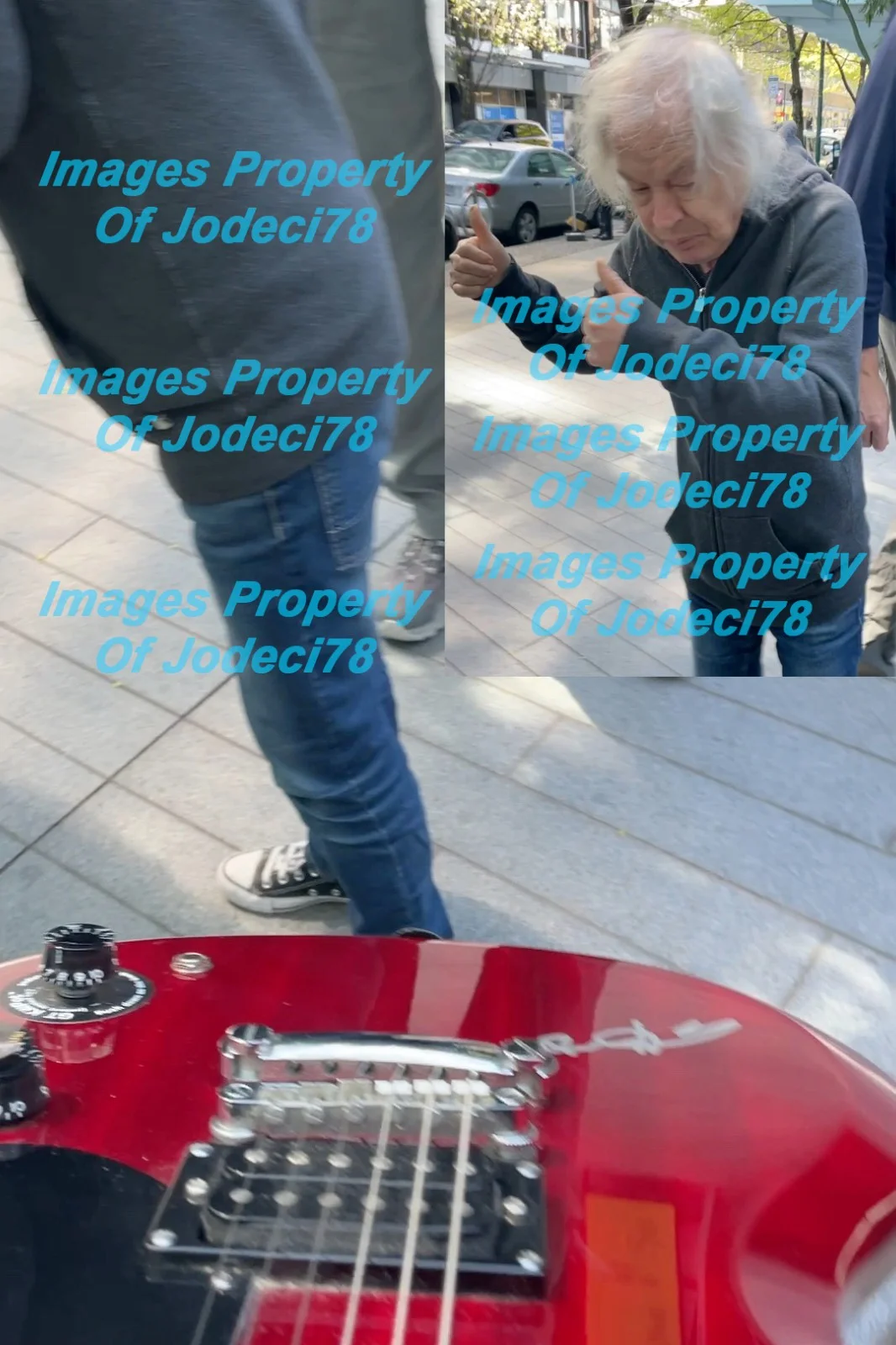 Angus Young Guitarist SIGNED ON BODY Gibson Epiphone SG Guitar EXACT Proof JSA, изображение 3