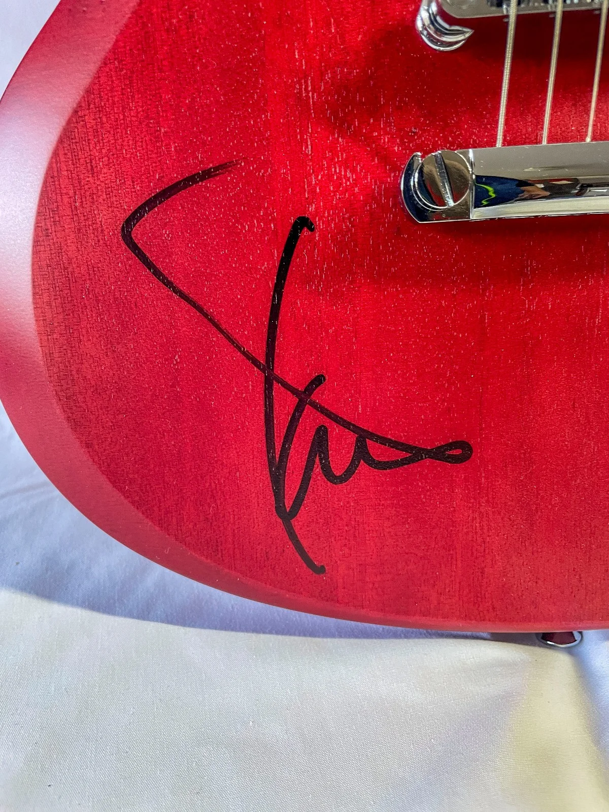 Kim Thayil SOUNDGARDEN Guitarist SIGNED ON BODY Epiphone SG Guitar PROOF JSA, image 2