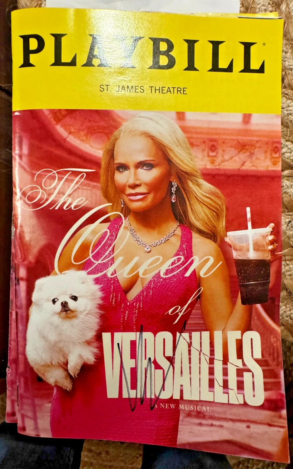 Kristin Chenoweth — QUEEN OF VERSAILLES Broadway KRISTIN CHENOWETH Sigend Playbill Jackie Siegel, image 2