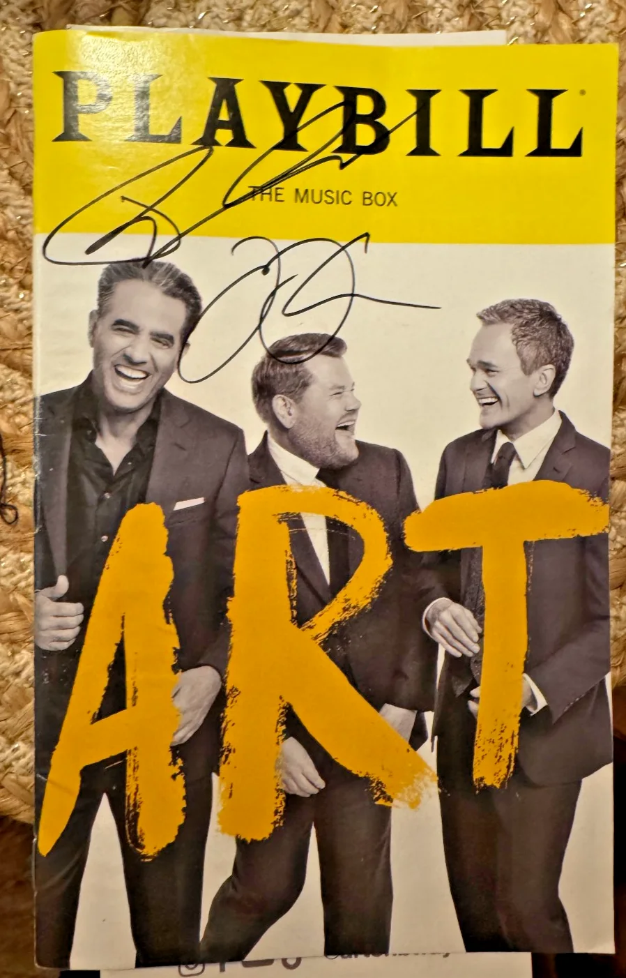 Bobby Cannavale, James Corden — ART Broadway Cast Signed Playbill JAMES CORDEN BOBBY CANNAVALE, image 2