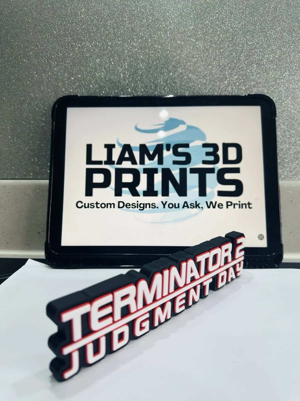 Decorative Terminator 2 Judgement Day Film Self Standing logo Sign Display Pops, image 3