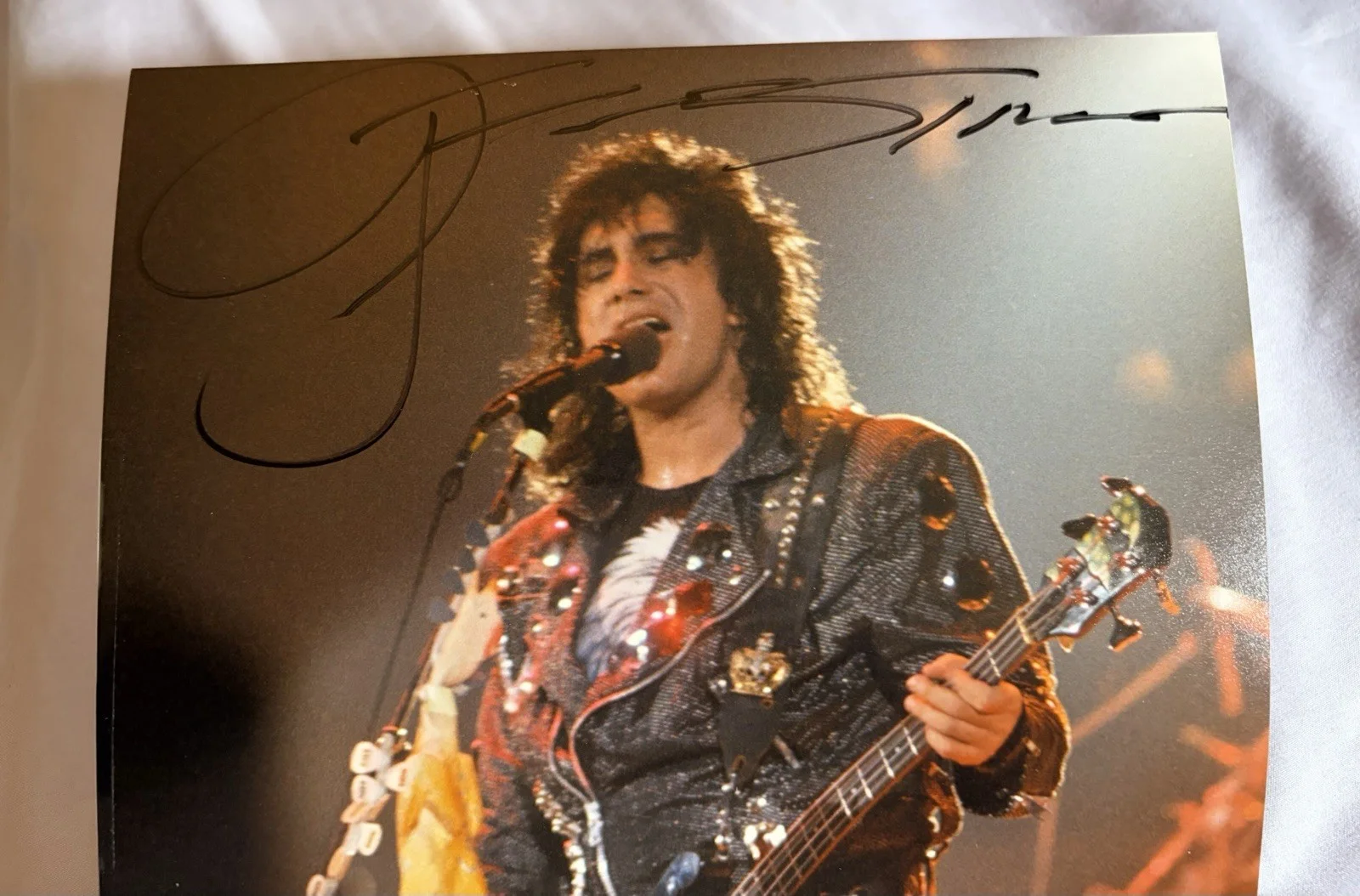 Gene Simmons Signed Autographed Photo 8x8, image 2