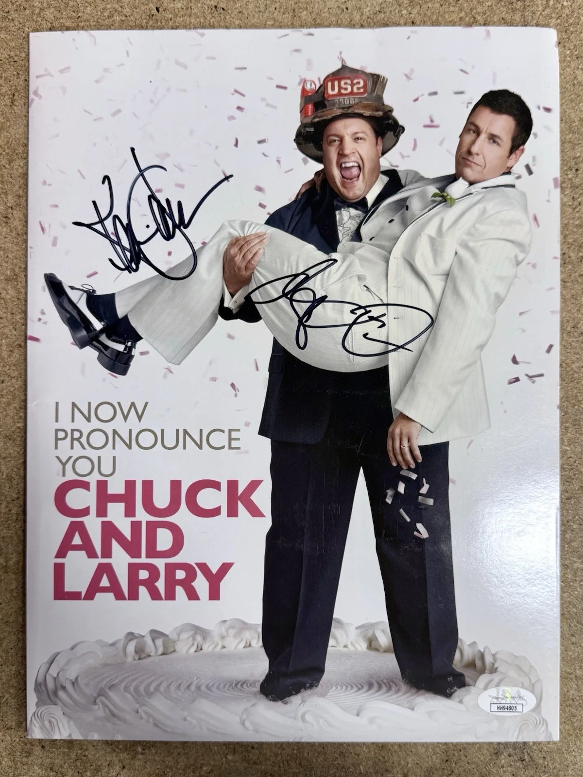 Adam Sandler, Kevin James — Adam Sandler & Kevin James Signed Chuck And Larry Press Kit Folder With JSA COA, изображение 2