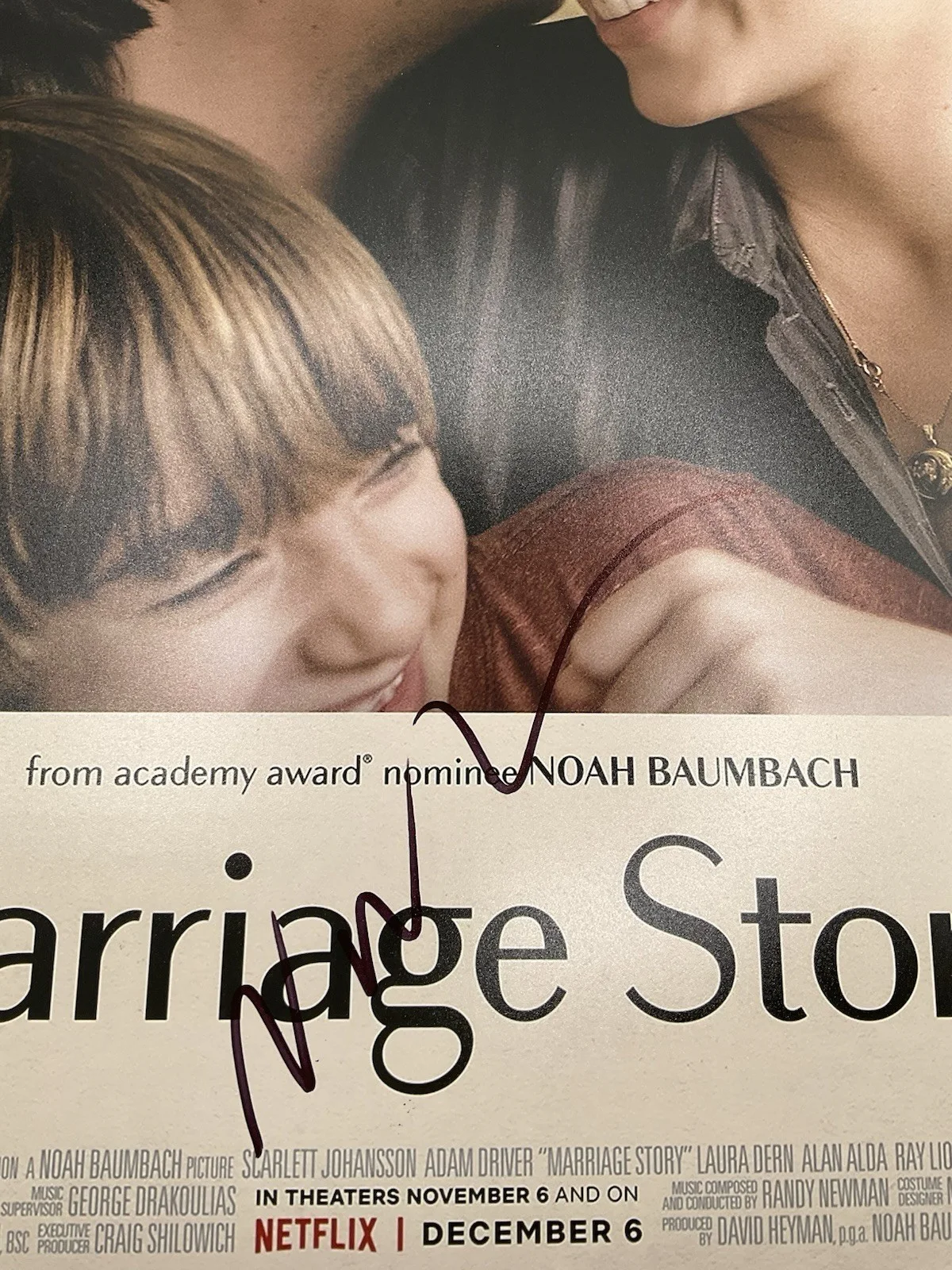 Noah Baumbach — Noah Baumbach signed photo Marriage Story signed 12x18 BAS Director signed photo, изображение 2
