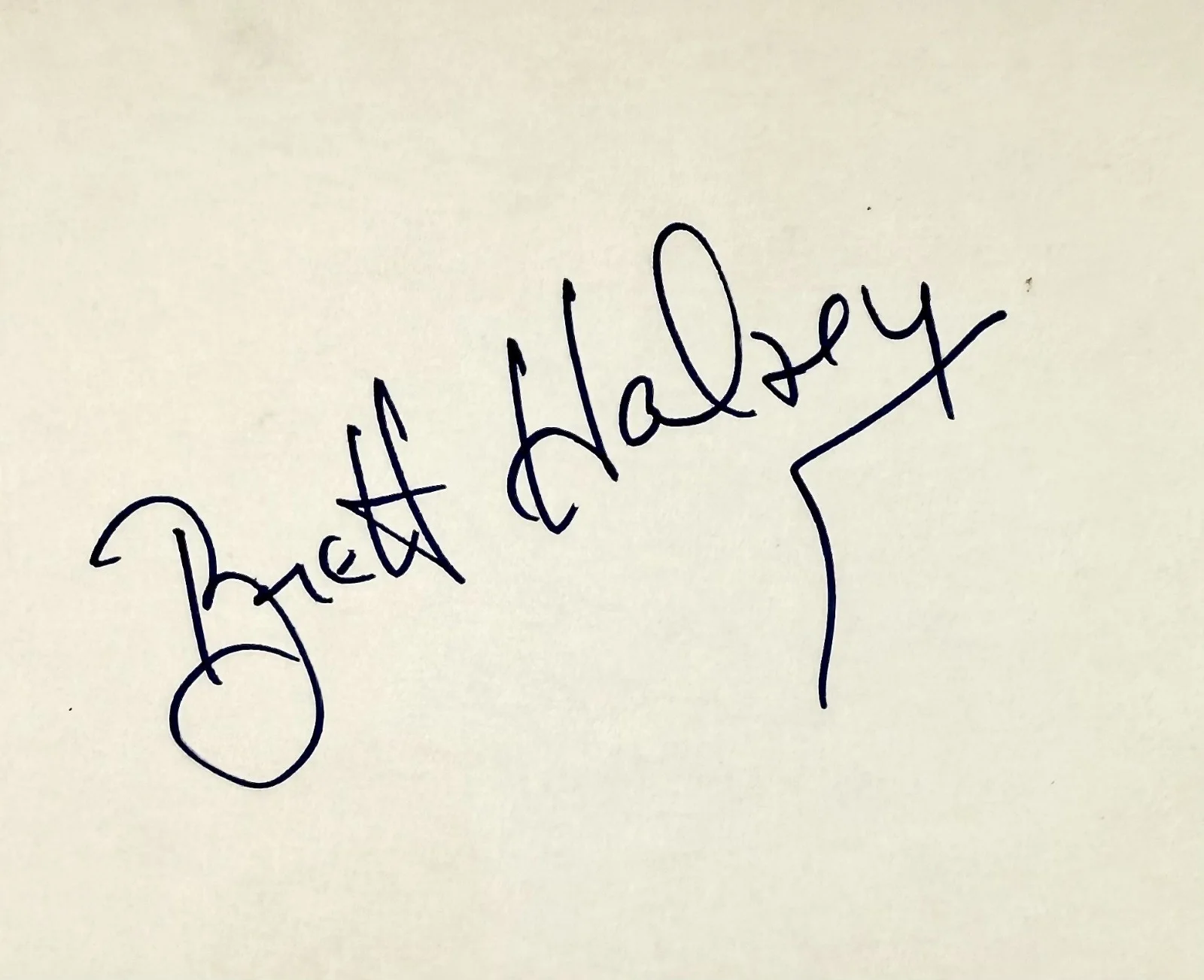Brett Halsey — BRETT HALSEY Signed Autograph 4x6 INDEX CARD Return of the Fly THE GODFATHER III, изображение 2