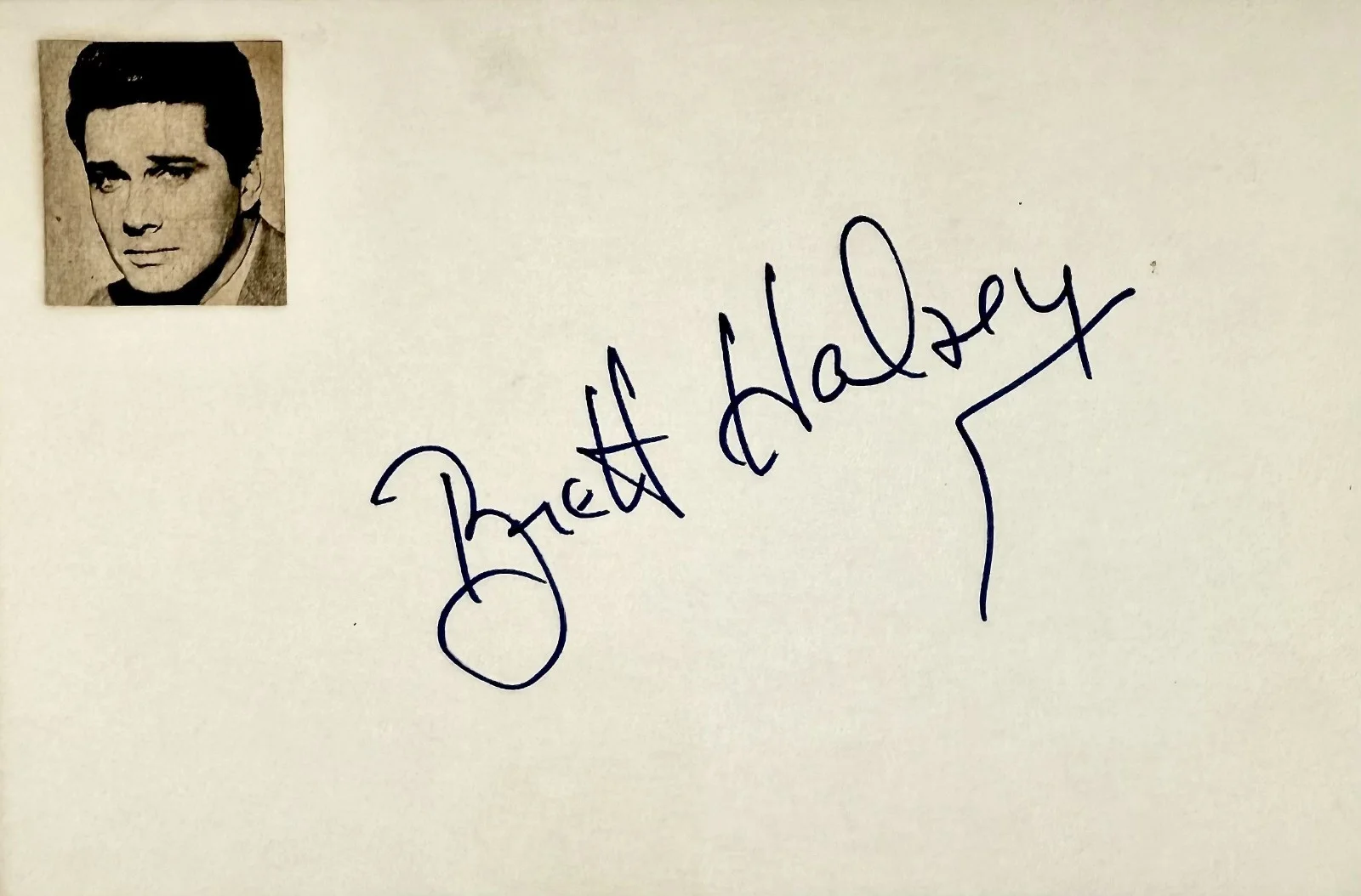 Brett Halsey — BRETT HALSEY Signed Autograph 4x6 INDEX CARD Return of the Fly THE GODFATHER III, изображение 4