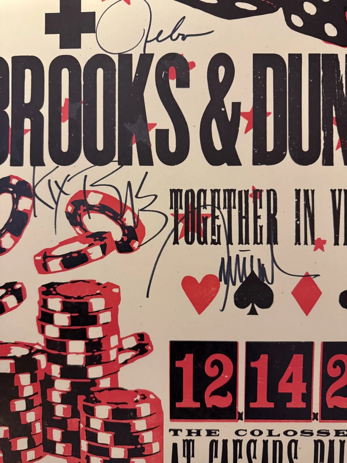 Reba McEntire & Brooks & Dunn signed poster, image 4