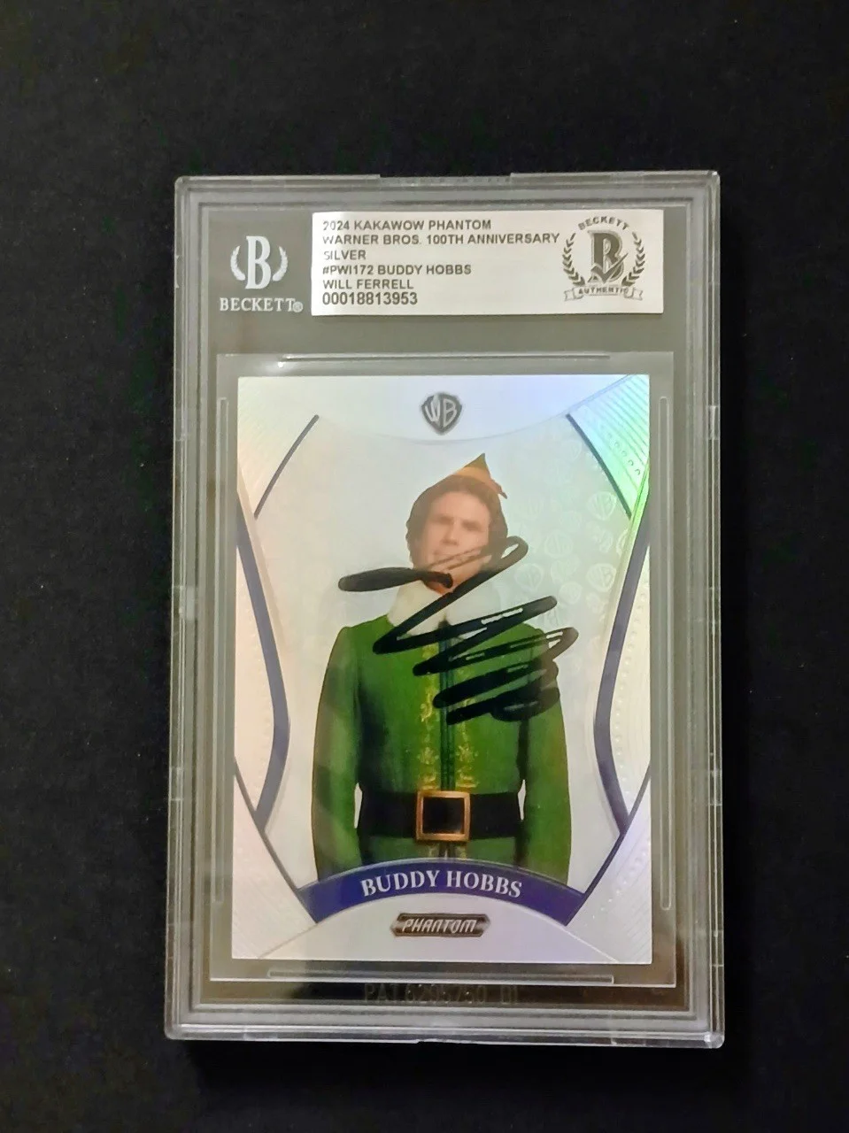 Will Ferrell — Will Ferrell signed 2024 Kakawow Elf Buddy Hobbs card BGS Beckett Exact Proof