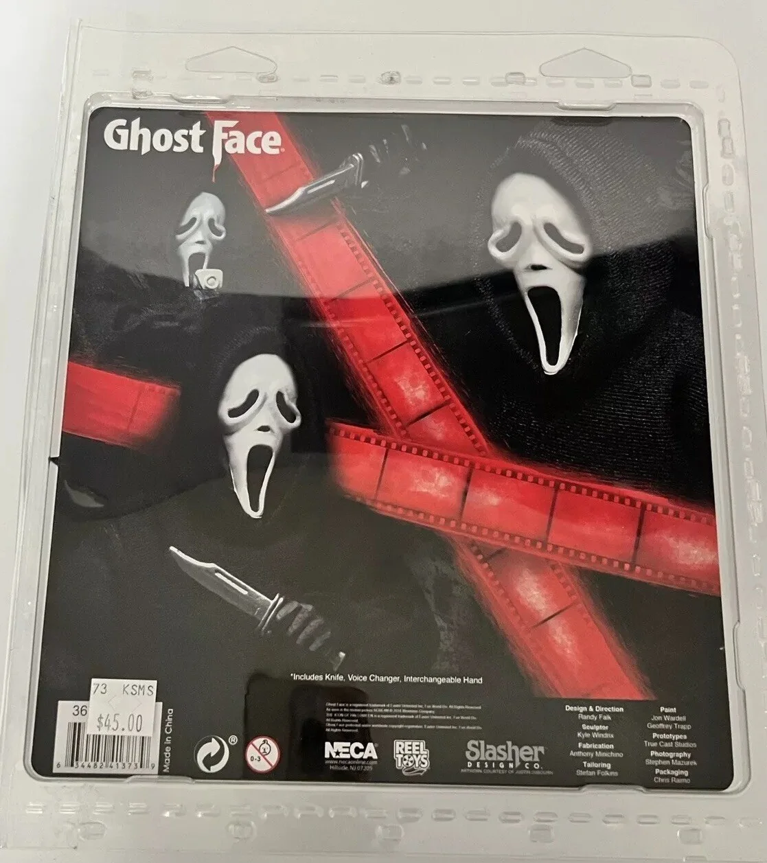 Mathew Lillard, Neve Campbell, Skeet Ulrich — MATHEW LILLARD NEVE CAMPBELL SKEET ULRICH SIGNED SCREAM GHOSTFACE FIGURE BECKETT, изображение 4