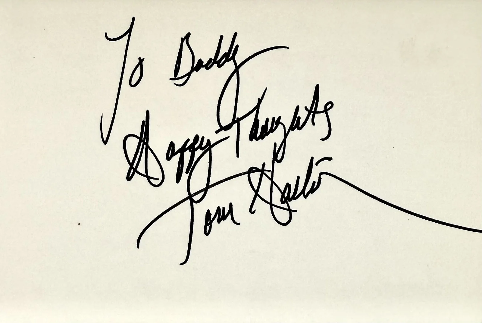 Tom Hallick — TOM HALLICK Signed Autographed 4"x 6" INDEX CARD Time Travelers SATAN'S MISTRESS, image 4
