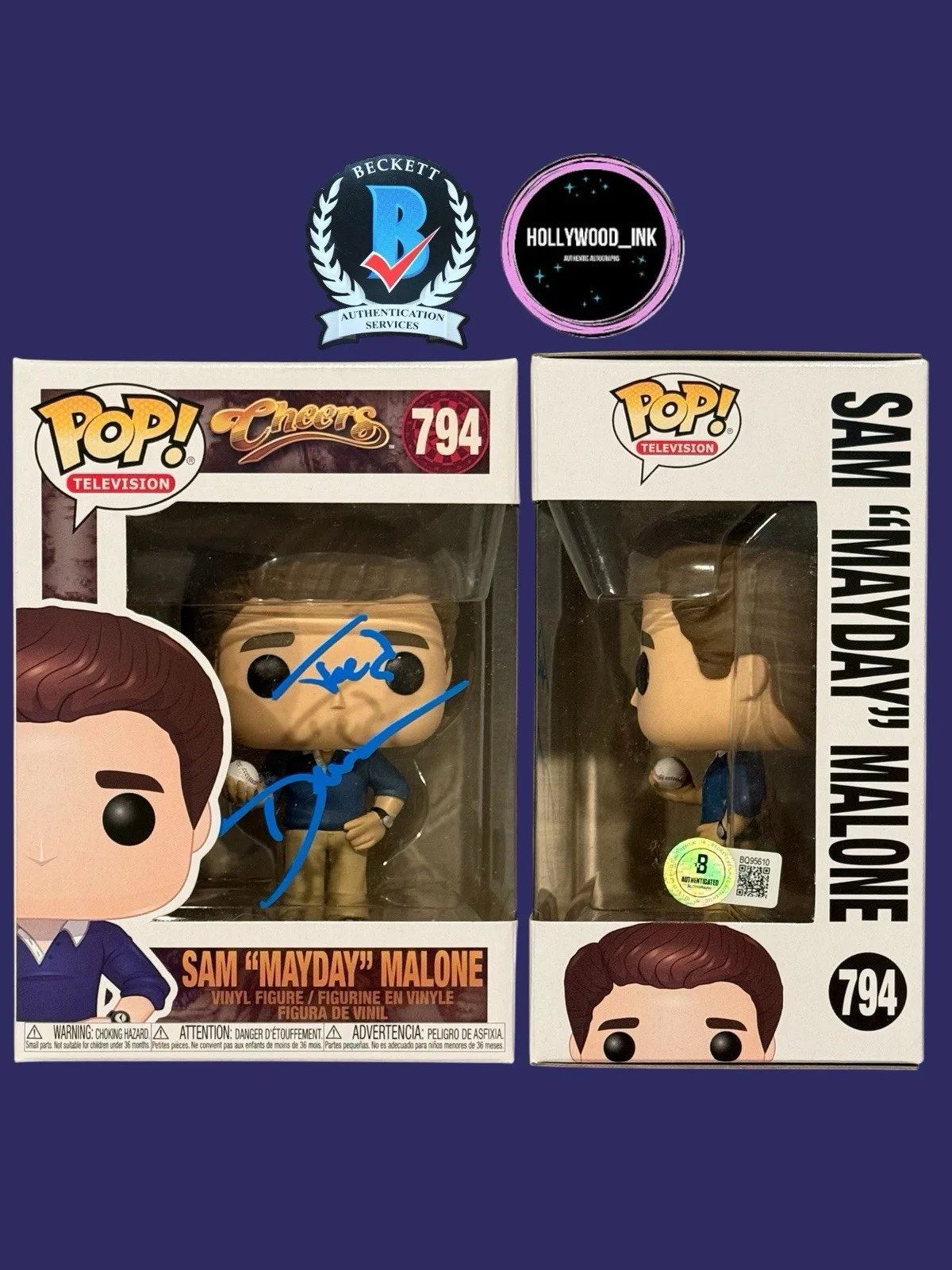 Ted Danson — TED DANSON SIGNED CHEERS SAM MAYDAY MALONE FUNKO AUTOGRAPH BECKETT BQ95610