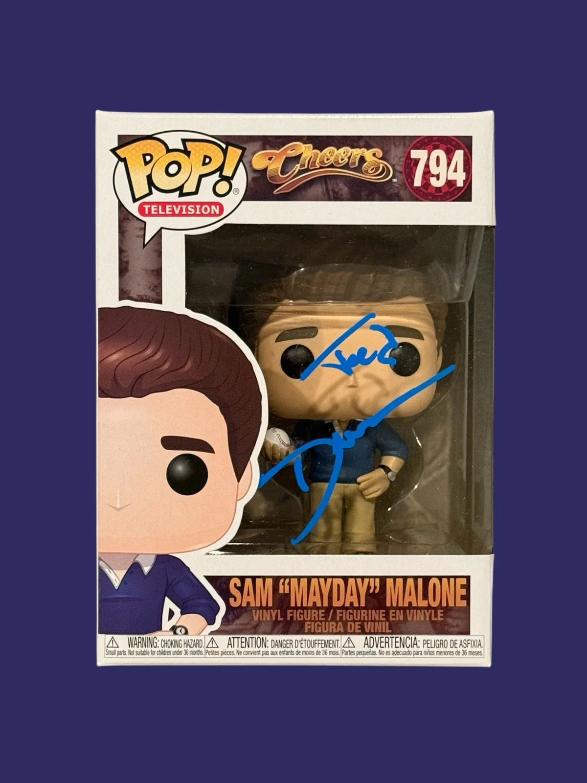 Ted Danson — TED DANSON SIGNED CHEERS SAM MAYDAY MALONE FUNKO AUTOGRAPH BECKETT BQ95610, image 2