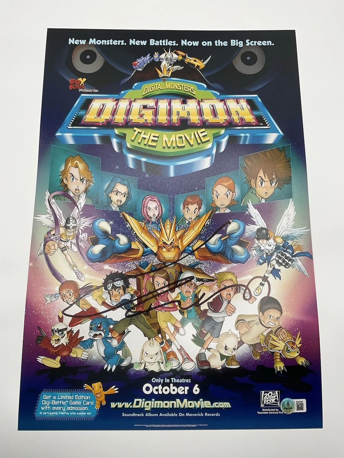 Mamoru Hosoda — Mamoru Hosoda signed photo BAS Digimon signed 12x18 Japanese Anime Director auto