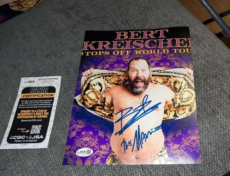 bert kreischer — comedian bert kreischer Signed THE MACHINE 8X10 MOVIE PHOTO WITH JSA +
