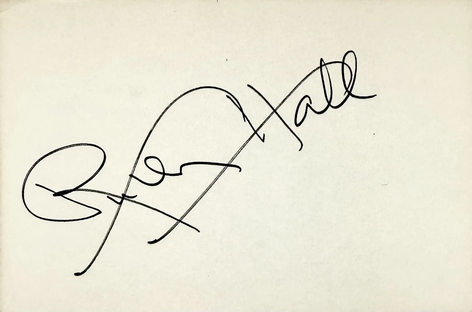 Ruth Hall — RUTH HALL Signed Autographed 4"x 6" INDEX CARD Strawberry Roan MONKEY BUSINESS, image 4