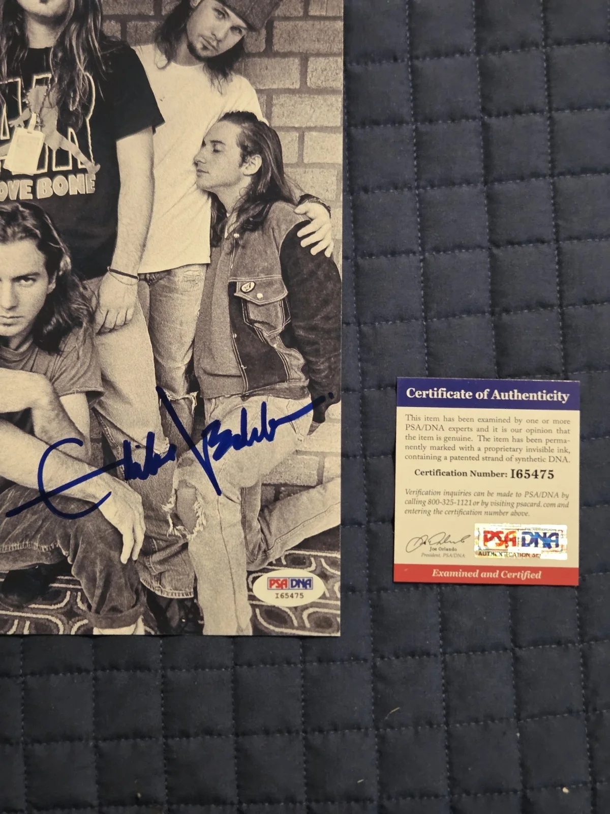Pearl Jam EDDIE VEDDER SIGNED 8X10 PHOTOGRAPH PSA AUTHENTICATED B/W. LARGE..., изображение 5