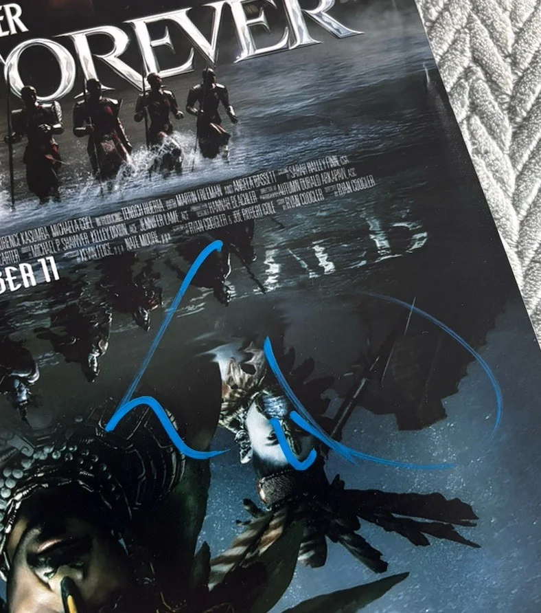 Letitia Wright Signed 12x18 Photo Black Panther Wakanda Forever, image 2