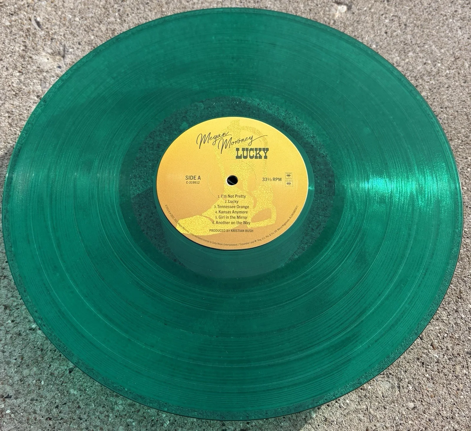 MEGAN MORONEY SIGNED IN PERSON JSA COA Lucky Green Vinyl, image 4