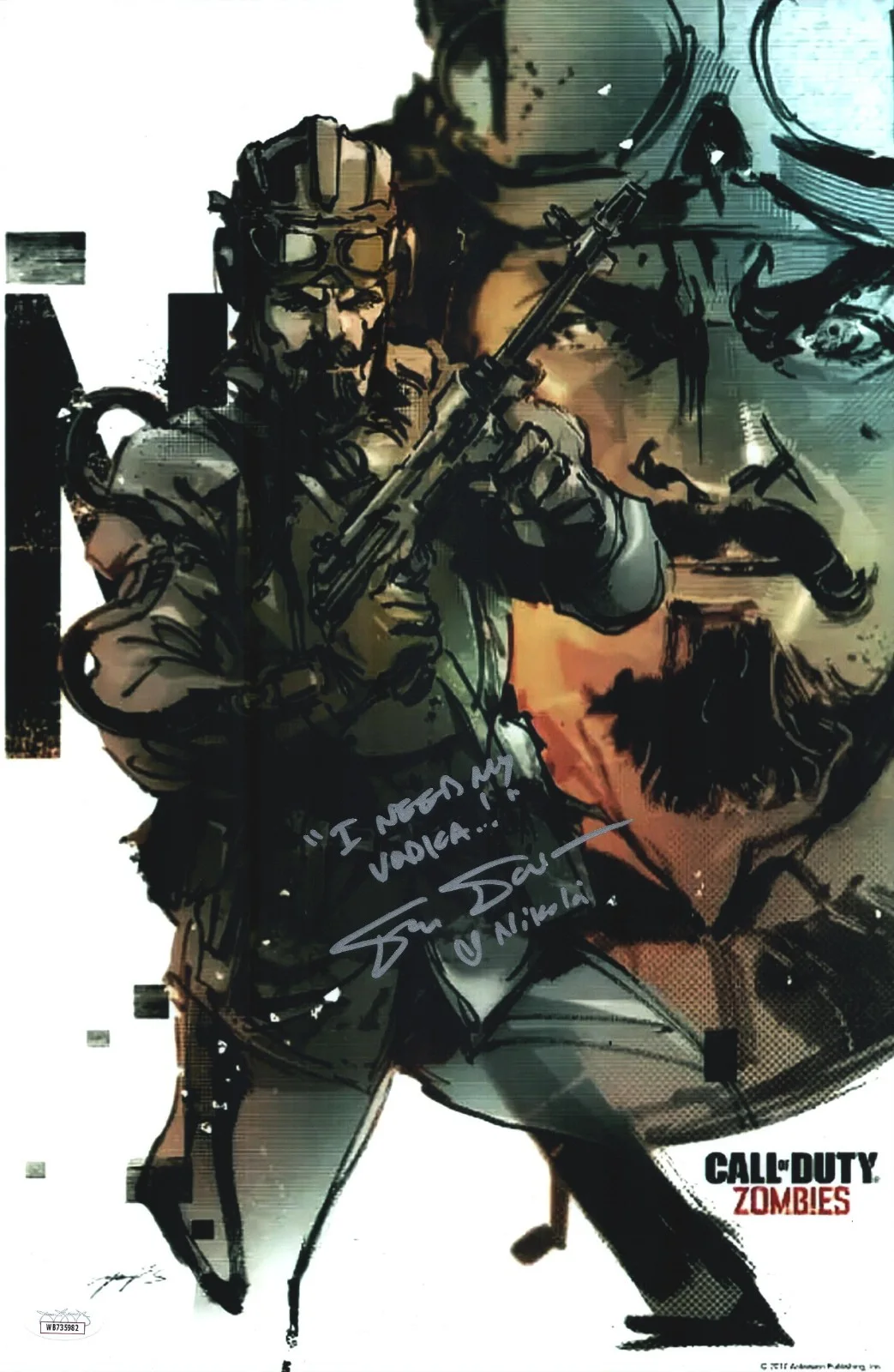 Fred Tatasciore — Fred Tatasciore Signed 11x17 Call of Duty Zombies Nikolai Autograph JSA COA WIT