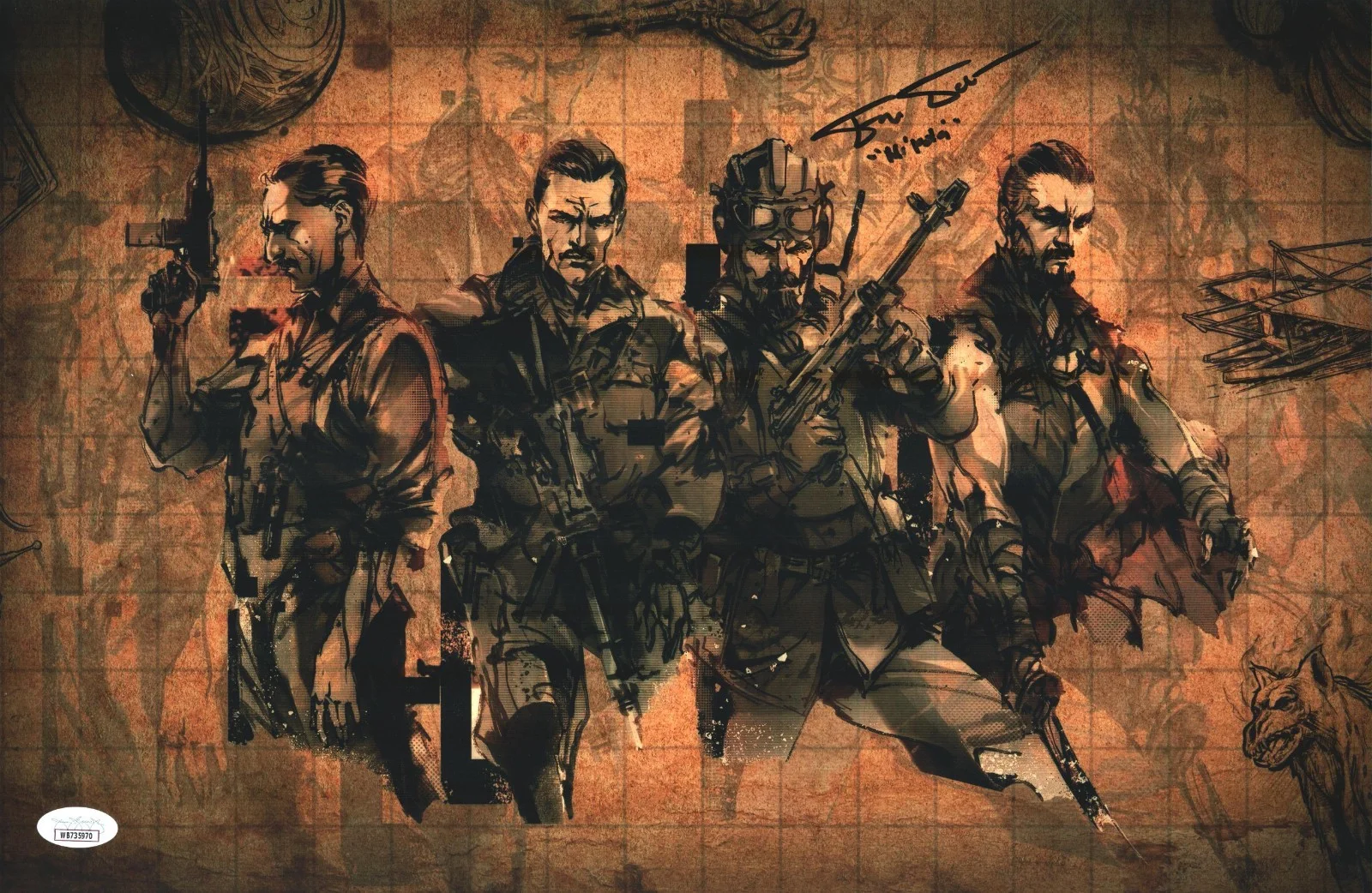 Fred Tatasciore — Fred Tatasciore Signed 11x17 Call of Duty Zombies Nikolai Autograph JSA COA WIT