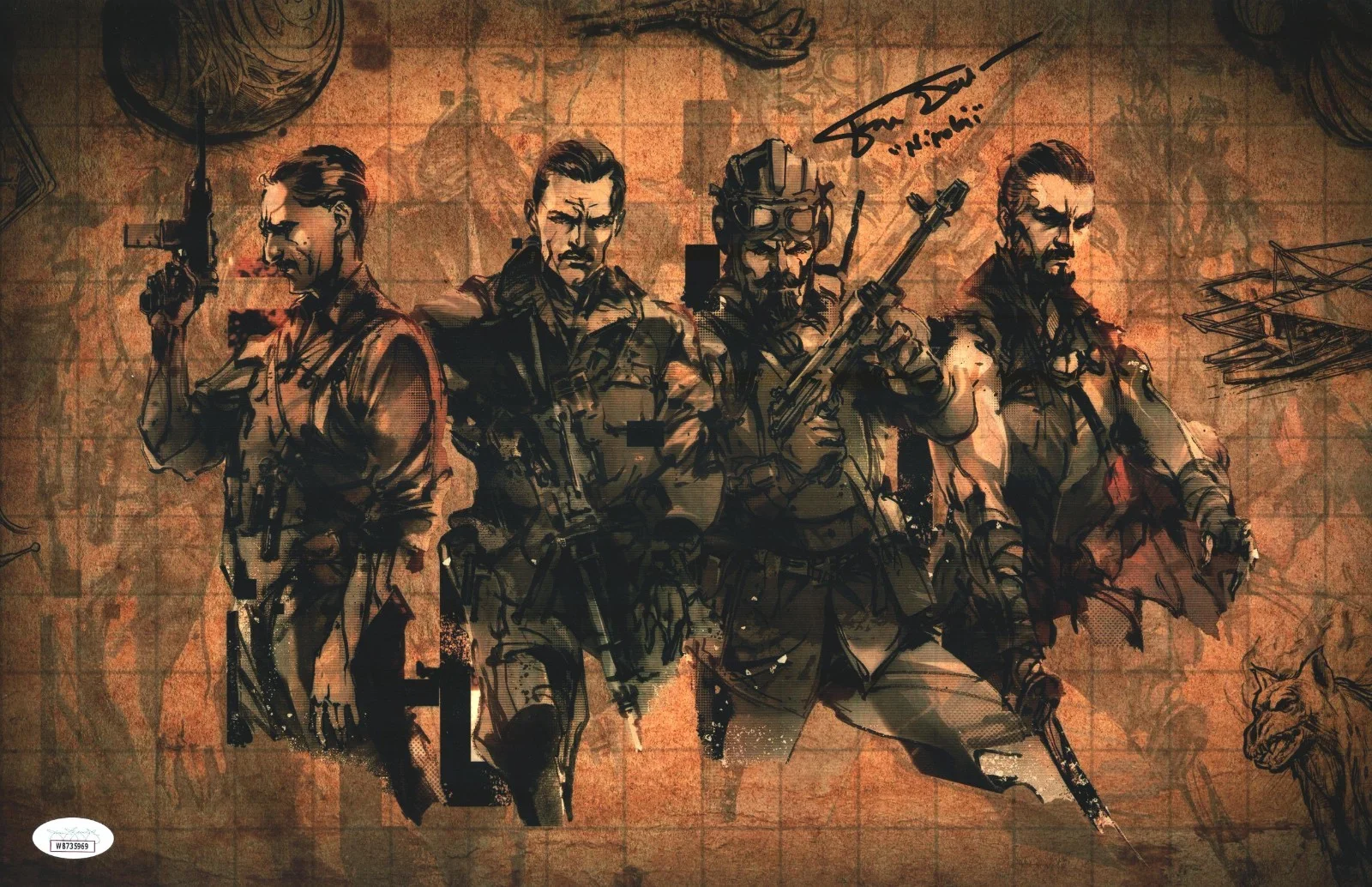 Fred Tatasciore — Fred Tatasciore Signed 11x17 Call of Duty Zombies Nikolai Autograph JSA COA WIT