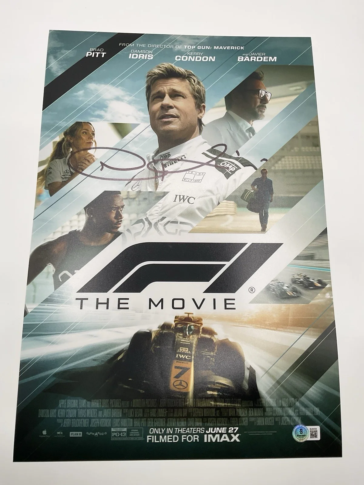 Joseph Kosinski — Joseph Kosinski signed photo F1 signed 12x18 photo BAS Formula One signed photo