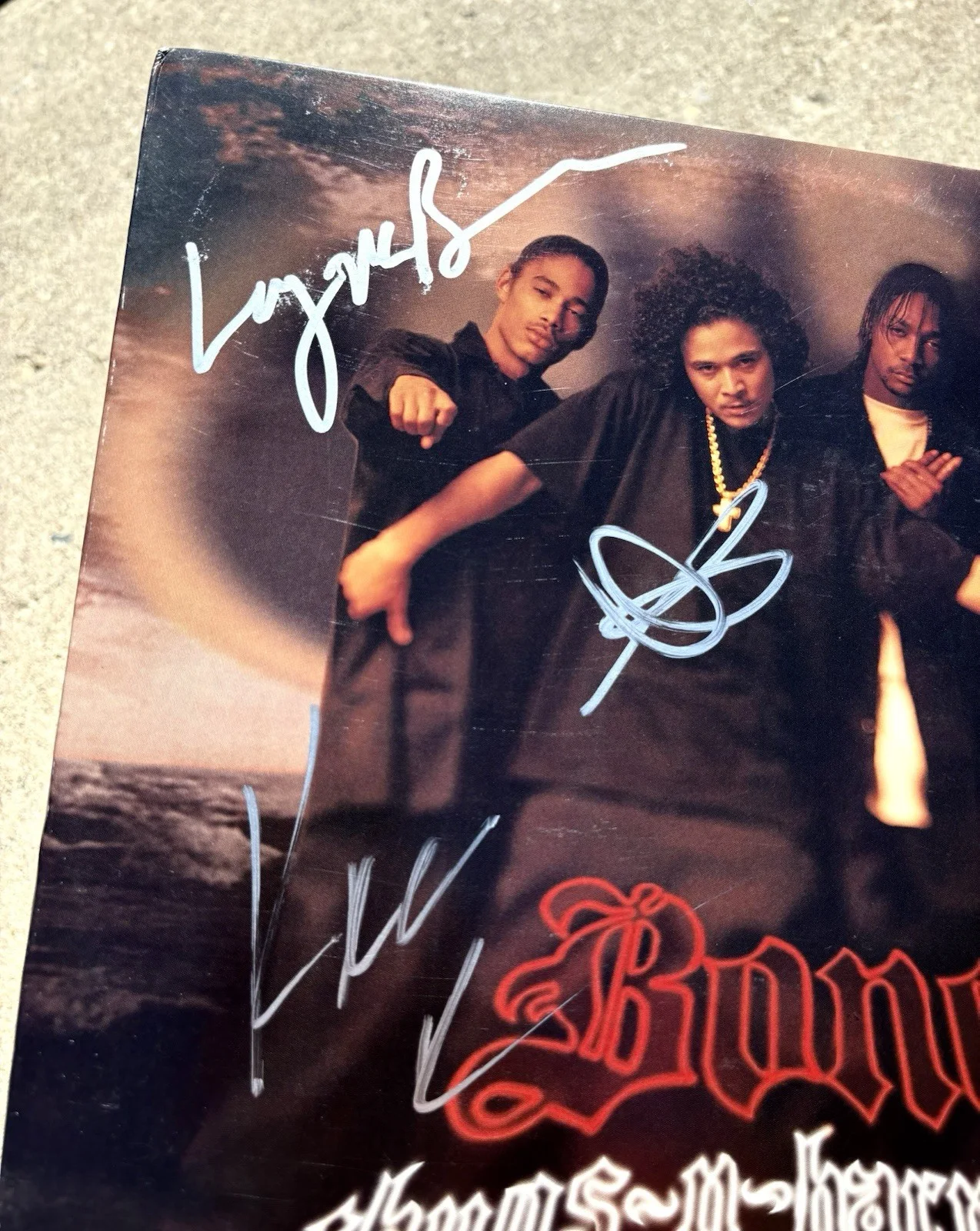 BONE THUGS N HARMONY SIGNED Vinyl JSA COA Look Into My Eyes, image 2